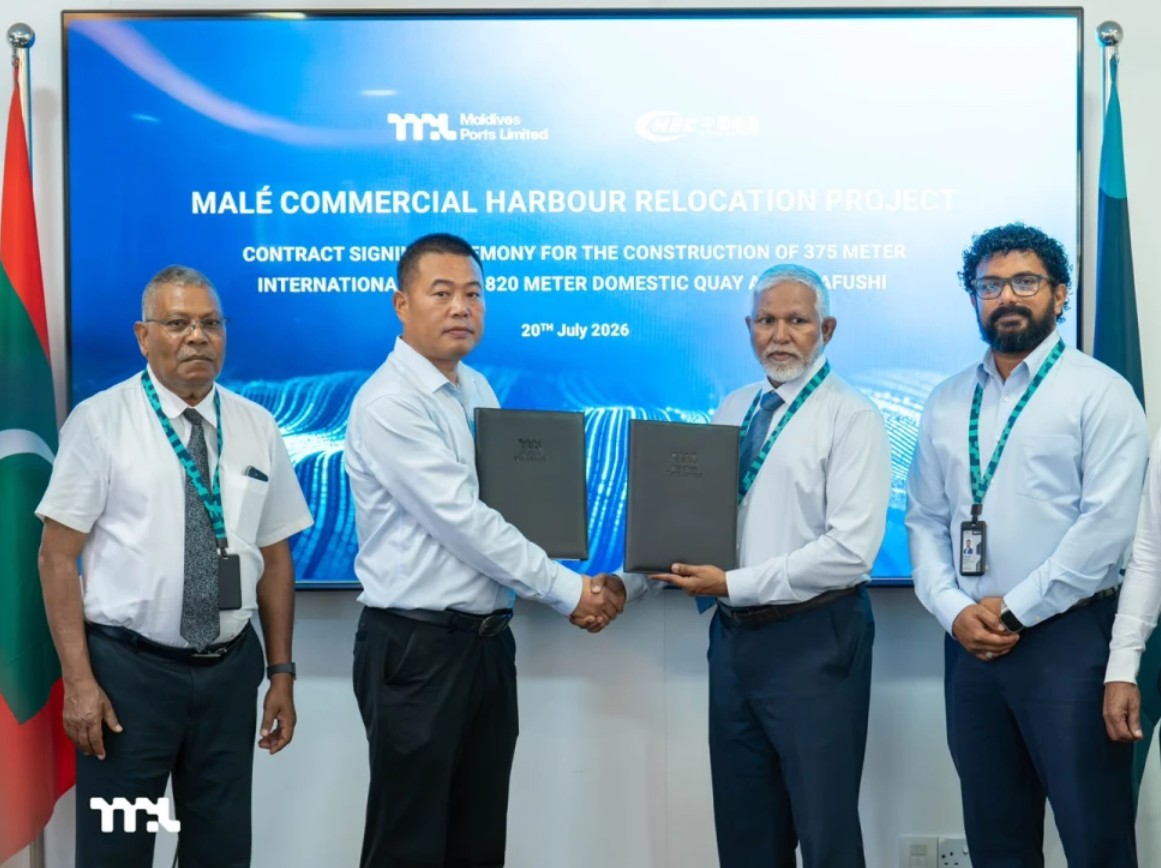 ތިލަފުށްޓަށް ބަދަލުކުރާ މާލެ ކޮމާޝަލް ހާބަރުގެ މަގަތުފާލަމުގެ މަސައްކަތް ޗައިނާ ކުންފުންޏަކާ ހަވާލުކޮށްފި